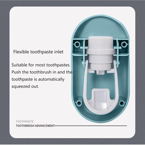 Wall Mounted Automatic Toothpaste Dispenser, Automatic Toothpaste Squeezer, Multifunctional Wall Mounted Bathroom Accessories, 2 Pack 2