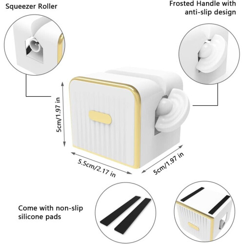 Bathroom Wall Mounted Toothpaste Dispenser, Multifunctional Squeeze Tube, 2 Pack 1