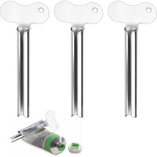 Pack Toothpaste Tube Squeezer, Convenient Metal Tube Squeezer for Hand Cream, Toothpaste and Mustard Tubes