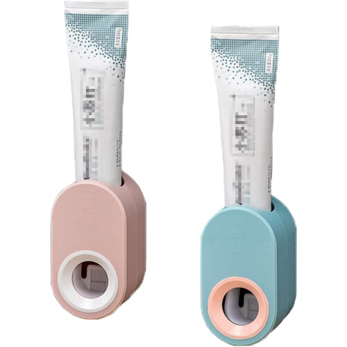 Wall Mounted Automatic Toothpaste Dispenser, Automatic Toothpaste Squeezer, Multifunctional Wall Mounted Bathroom Accessories, 2 Pack
