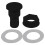 SPARES2GO Rainwater Diverter 65mm Square 68mm Round Downpipe Water Butt Kit (Black) 9