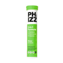 Phizz Daily 3-in-1 Electrolyte & Multivitamin Mango Tablets – 20 Count
