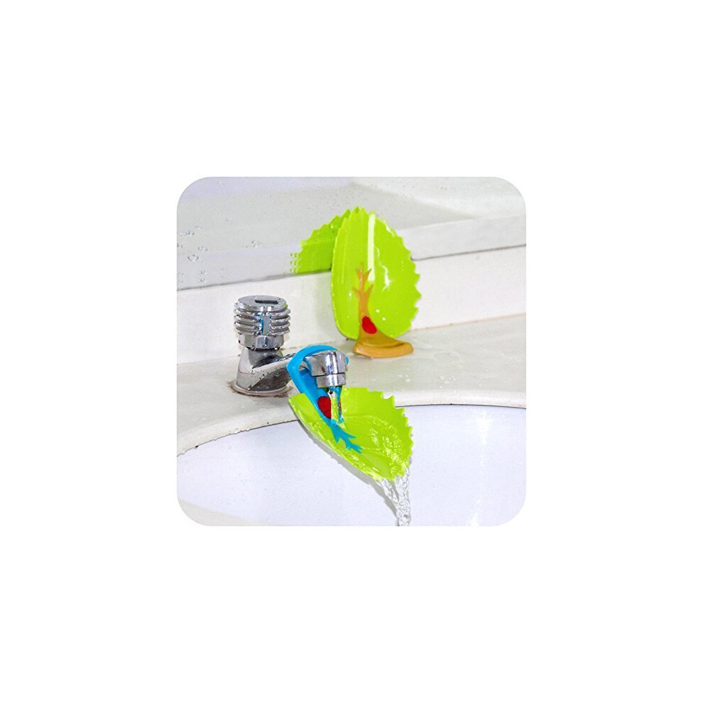 Leaf Design Safety Faucet Extender For Children Toddler Kids Hand Washing Baby Kids Hand Wash Helper Bathroom Sink(2Pcs) Light Tianfu
