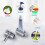 Toothpaste Tube Squeezer, 2Pcs Toothpaste Squeezer Holder, Stainless Steel Rolling Toothpaste Dispenser 4