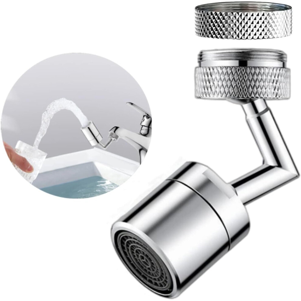 Faucet Extender, 720 Degree Swivel Sink Faucet Aerator, Water Saving Faucet Sprayer Attachment For Kitchen And Bathroom (Two Water Modes) 7770197766616