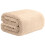 True Face (Double, Camel) Luxury Popcorn Waffle Throw Warm Fleece Blanket 1
