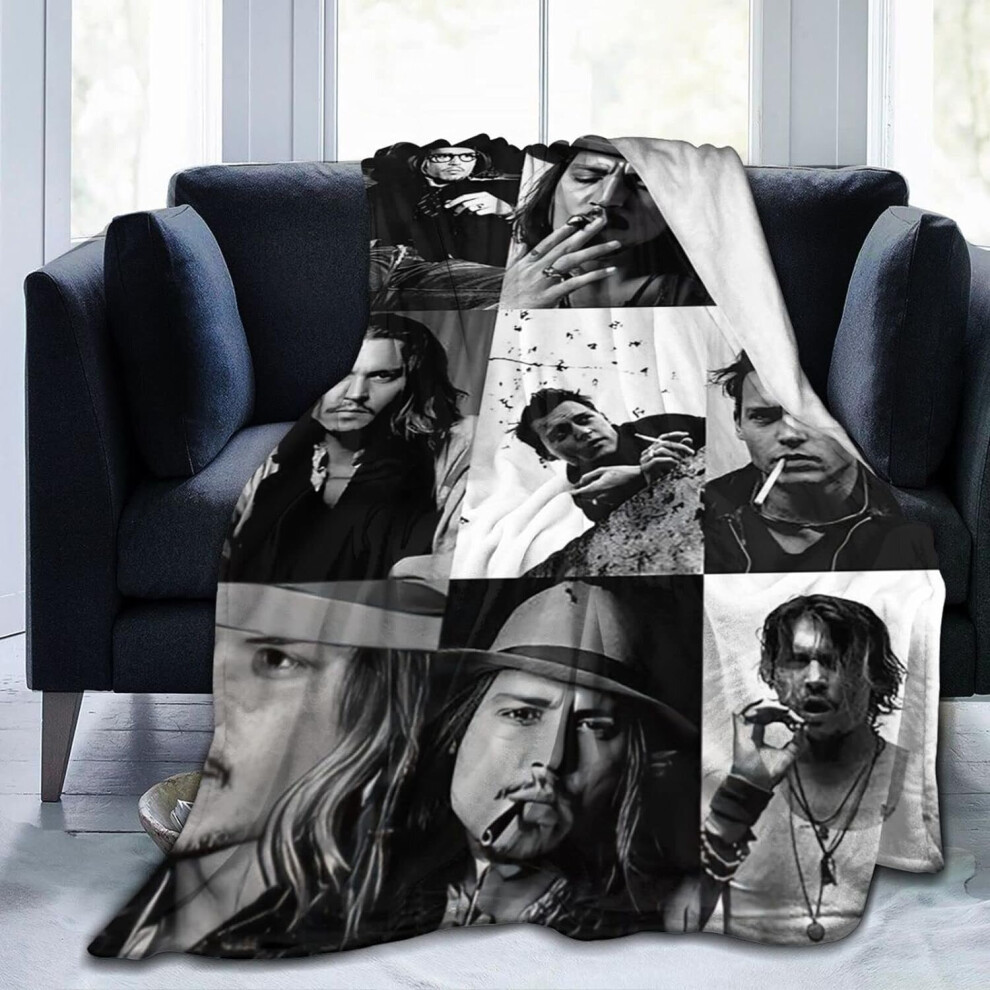 (200CM X 150CM) Johnny Depp Blanket Warm Blanket Super Soft Throws Microfiber Plush Blanket For Couch Bed Sofa