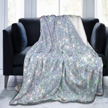 (200CM X 150CM) Soft Blanket Sparkly Sequin Throw Blanket Warm and Fluffy Single Blanket Washable and Children