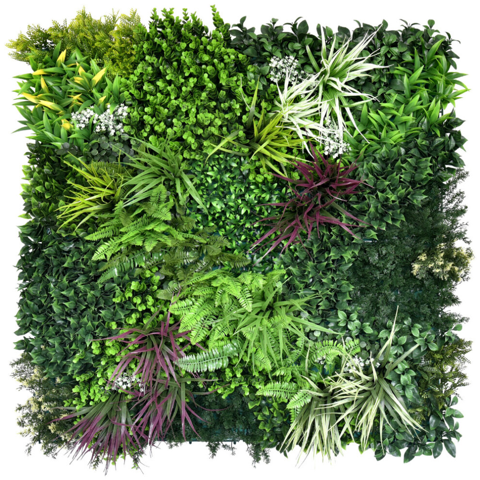 ( Wordsworth) Artificial Plant Flower Living Wall Panels 1m x 1m