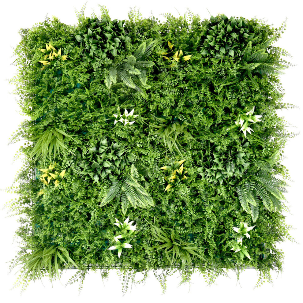 (Beacon Fern) Artificial Plant Flower Living Wall Panels 1m x 1m