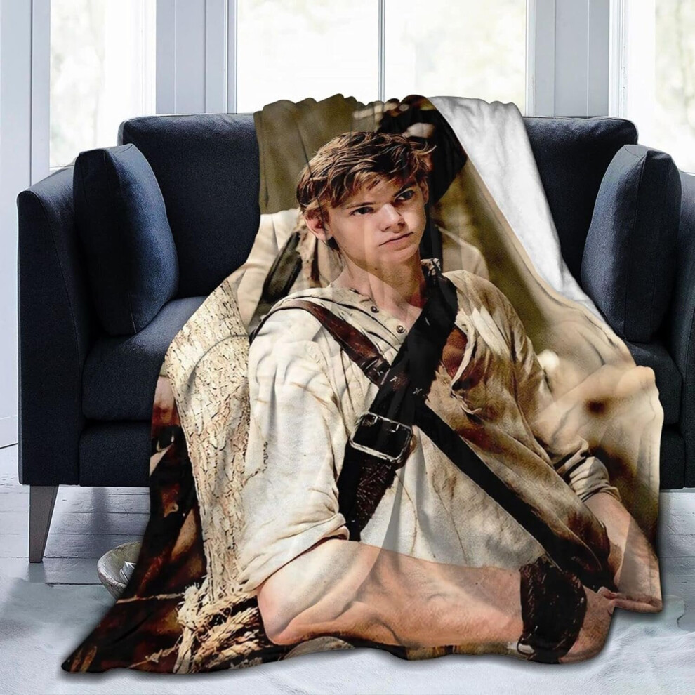 (150CM X 125CM) Thomas Brodie Sangster Blanket Blanket Ultra Soft Flannel Throw Blankets Warm and Cozy Anti-pilling Blanket