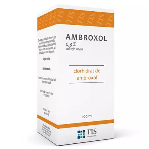 Ambroxol oral solution, 0.3% oral solution, 100 ml, Tis Farmaceutic