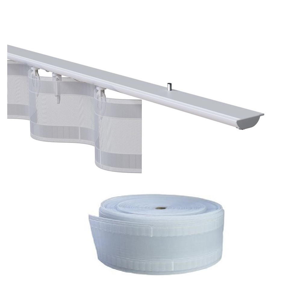 (4M ( 400cm )) Discrete 75mm Perfect Pencil Pleat Curtain Tape-image-OPC-PCMBQT9-NEW