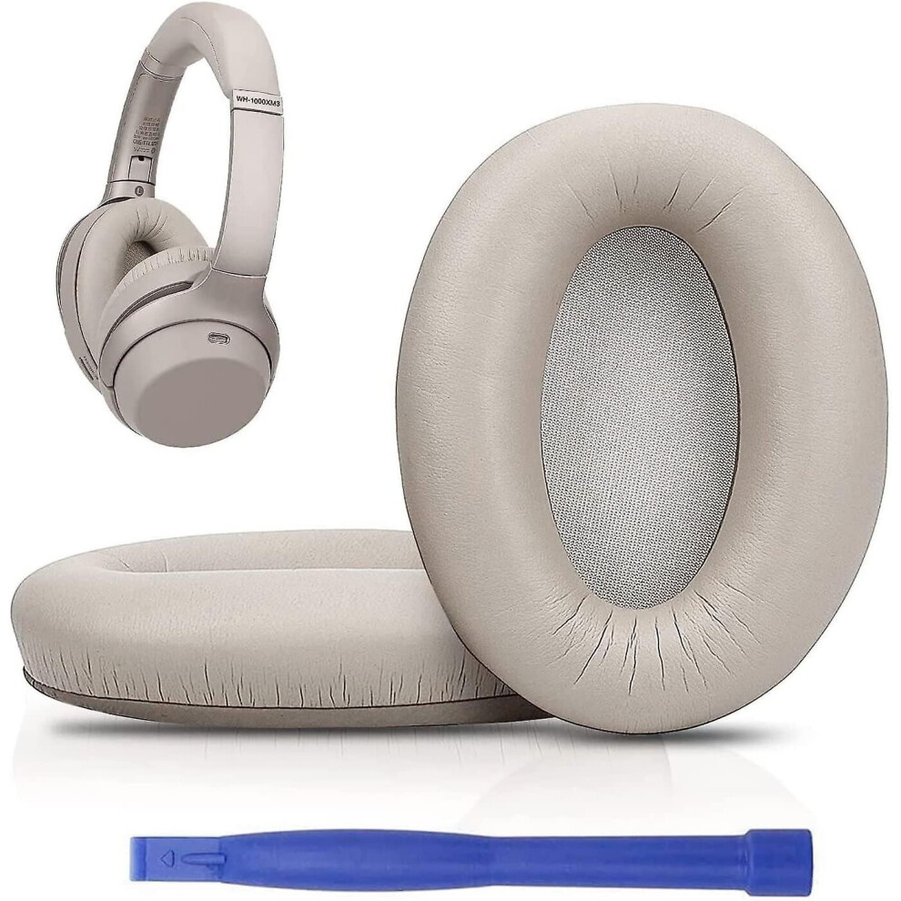 Earpads Cushions Replacement For Sony Wh-1000Xm3 (Wh1000xm3) Over-Ear Headphones, Ear Pads With Softer Protein Leather, Noise Isolation Memory Foam, A 7559731161656