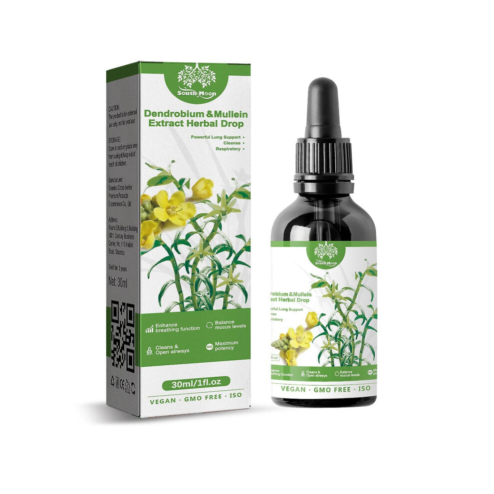 Dendrobium Mullein Extract Lung Cleanse Respiratory Herbal Drops