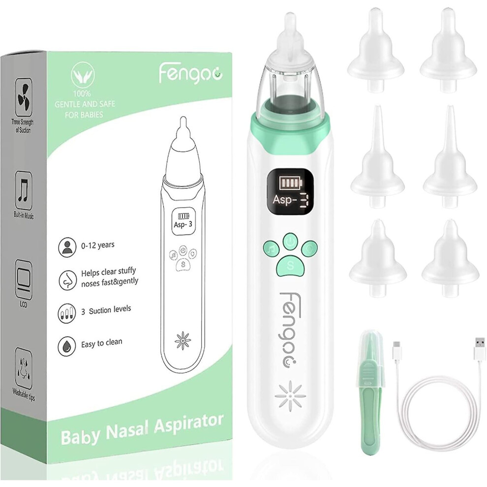 Baby Nasal Aspirator,baby Nose Sucker,baby Nose Cleaner,nasal Aspirator For Baby, With Pause