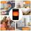 900W Plug In Wall Heater Mini Electric Fan Space Warmer με τηλεχειριστήριο 5