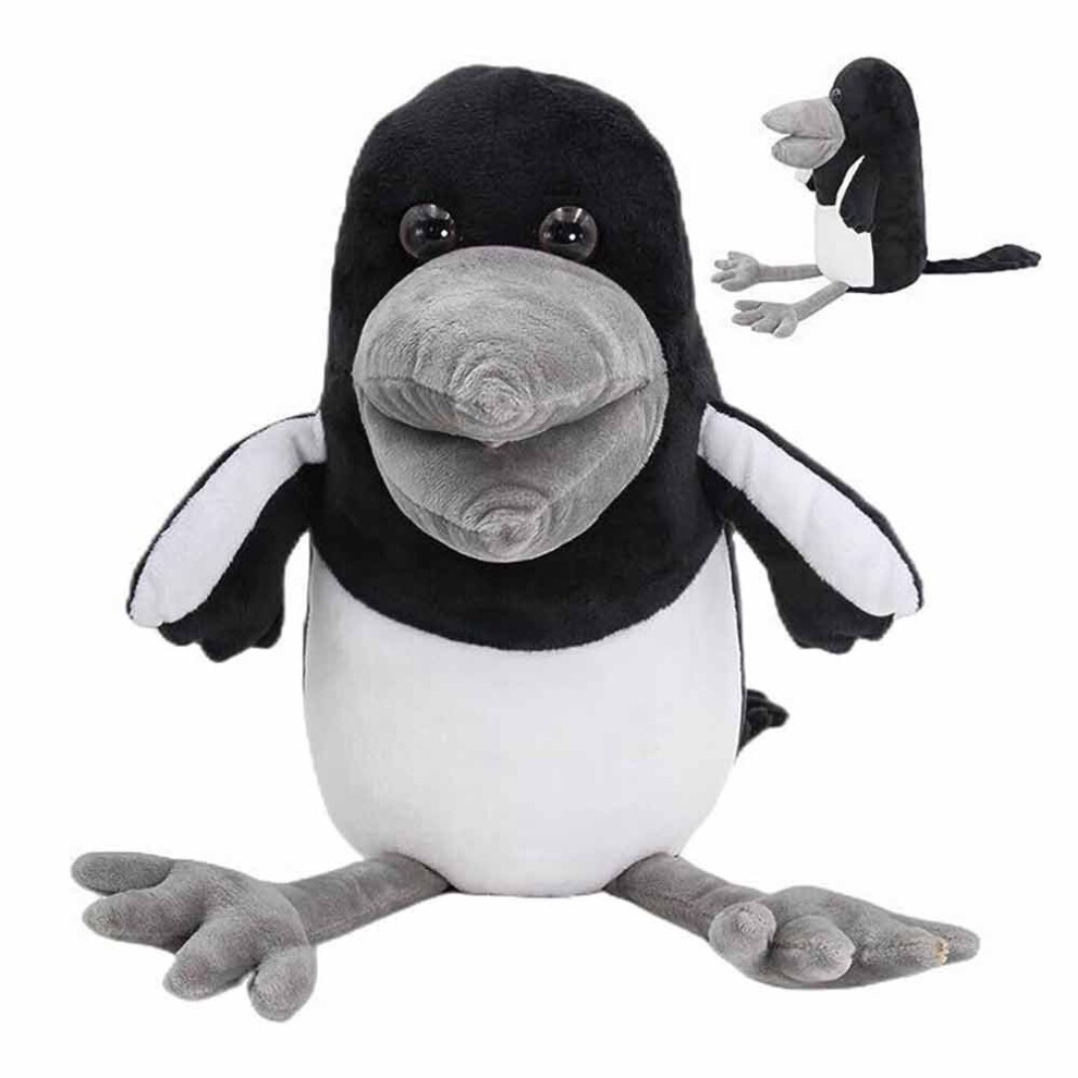 22Cm Steve And Maggie Plush Figure Toy Bird Crow Stuffed Animal Doll Black