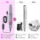 Electric Nail Drill Rechargeable Nail File Kit with LED Lights 7