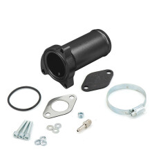 (Black) 50MM EGR Delete Kit Replacement Pipe For VW1.9 TDI