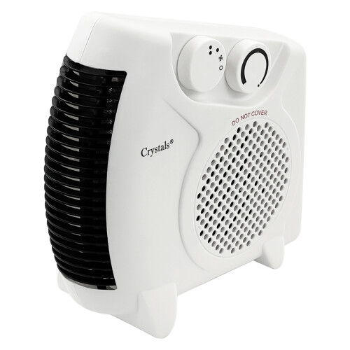 2 in 1 Fan Heater 2KW 2000W Small Portable Electric Warm Air Upright