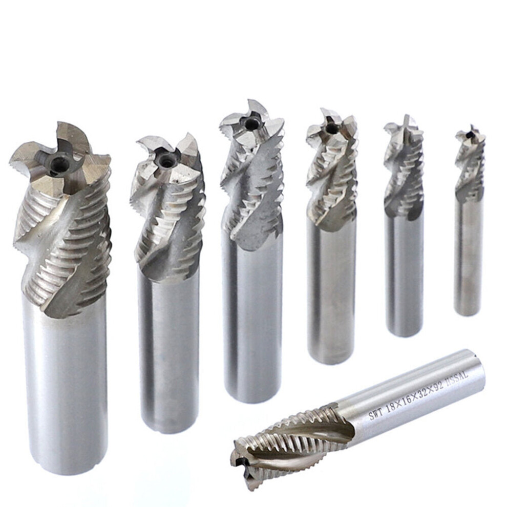 (12Mm) M6-M20 Wave Milling Cutter 4 Flutes 6-20Mm Hss-Al Wave Rough End Mill 1138392175286