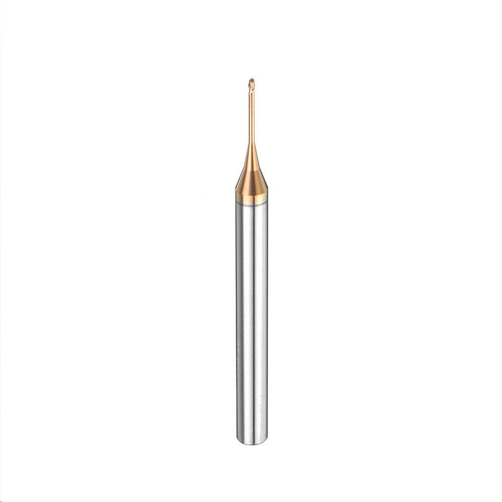 (6mm) R0.4 2 Flutes Ball Nose Long Neck Milling Cutter HRC60 CNC Deep Notch Cutter End Mill