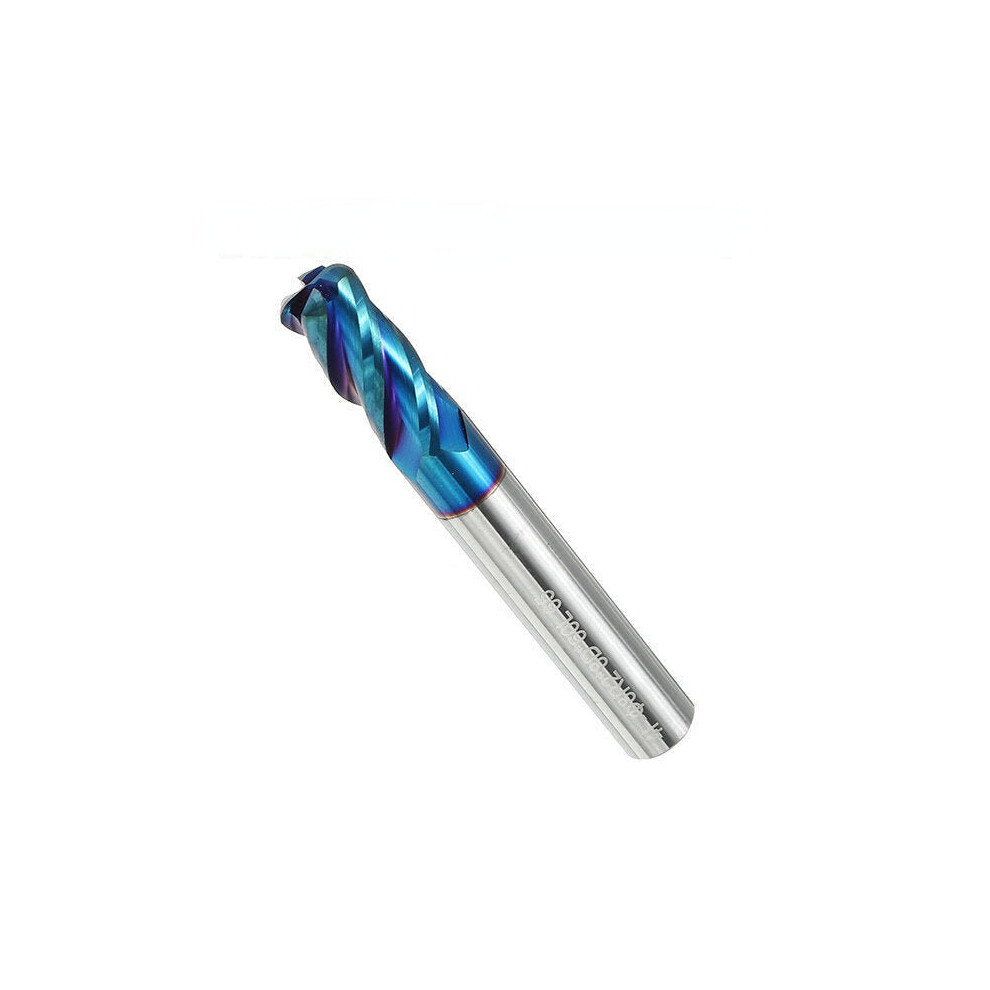 (8Mm) 4 Flutes Ball Nose Milling Cutter Tungsten Carbide Naco Coated 2R0.2-8R2.0 Hrc65 End Mill End Mill 1138392182147