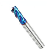 (6mm) 4 Flutes Ball Nose Milling Cutter Tungsten Carbide NACO Coated 2R0.2-8R2.0 HRC65 End Mill End Mill