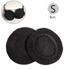 (Black, Small) Stretchable Washable Earcup Protector Headphone Dustproof Cover For Most On-ear Headphones Within 6-9/9-11cm Earpads