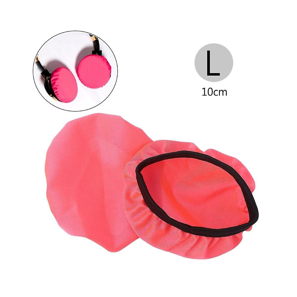 (Red, Large) Stretchable Washable Earcup Protector Headphone Dustproof Cover For Most On-ear Headphones Within 6-9/9-11cm Earpads