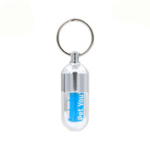 (Sliver) Pet ID Tag Capsule Pendant for Dog Cat Dogs Cat ID Tags Pet Collar Pendant For Puppy Pet Toys
