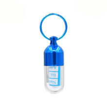 (Blue) Pet ID Tag Capsule Pendant for Dog Cat Dogs Cat ID Tags Pet Collar Pendant For Puppy Pet Toys