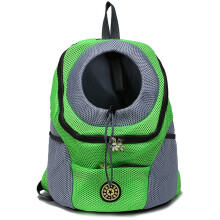 (Green, L) Pet Dog Shoulder Bag Small Dog Travel Mesh Backpack Breathable Portable Outbound Travel Pet Bag