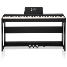 88 Keys Digital Piano Full Weighted Keyboards W/ Furniture Stand Triple Pedals Headphone
