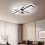 Living And Home (90*60cm) Geometric Black Frame LED Ceiling Light 2