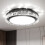 Living And Home Round Acrylic Flush Mount LED Ceiling Light 2