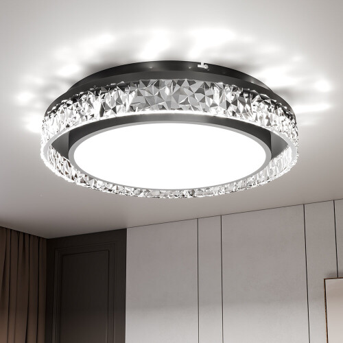 Living And Home Round Acrylic Flush Mount LED Ceiling Light 1