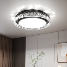 Round Acrylic Flush Mount LED Ceiling Light