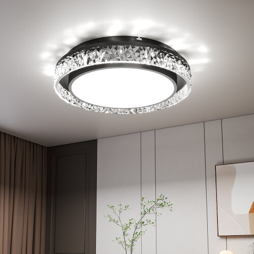 Living And Home Round Acrylic Flush Mount LED Ceiling Light