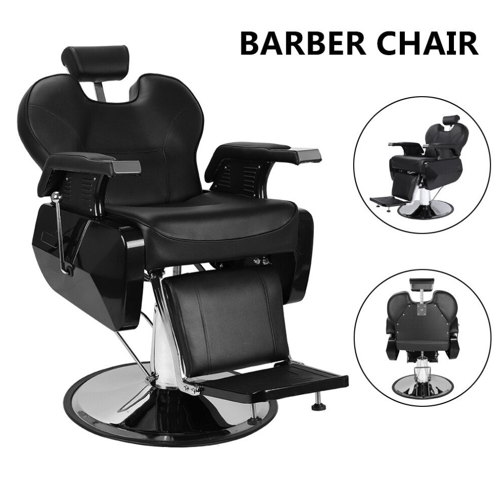 Professional Reclining Barber Chair Salon Shaving Heavy Duty Hydraulic Chair