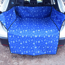 (Blue) Extended Length Pet Dog Carriers Waterproof Rear Back SUV Travel Car Pet Mat Puppy Backseat Cover Protector Transportin