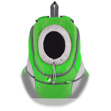 (Green) Pet Backpack Dog Bags Dog Carrier Pet Dog Front Bag Puppy Dog Portable Travel Bag Mesh Backpack
