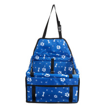 (Blue) Pet Car Booster Seat Travel Carrier Cage, Oxford Breathable Folding Soft Washable Travel Bags for Dogs Cats or Other Small Pet