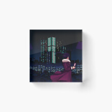 Acrylic Block Jill Stingray VA-11 HALL-A Glitch City Cube Art Prints Gifts 6 x 6 inch