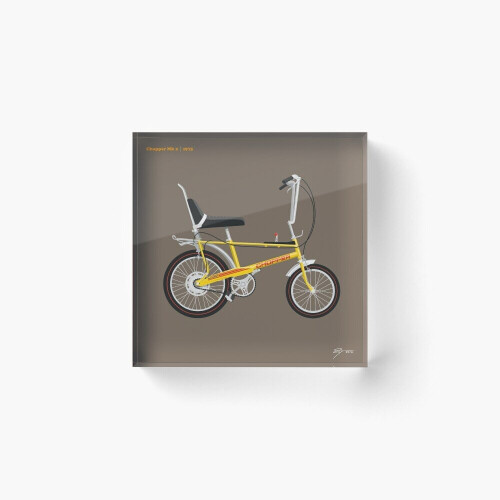 Acrylic Block Raleigh Chopper Mk 2 Fizzy Lemon Cube Art Prints Ts 6 X 6 Inch On Onbuy