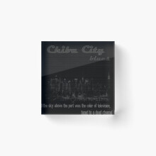 Acrylic Block chiba city blues Cube Art Prints Gifts 6 x 6 inch