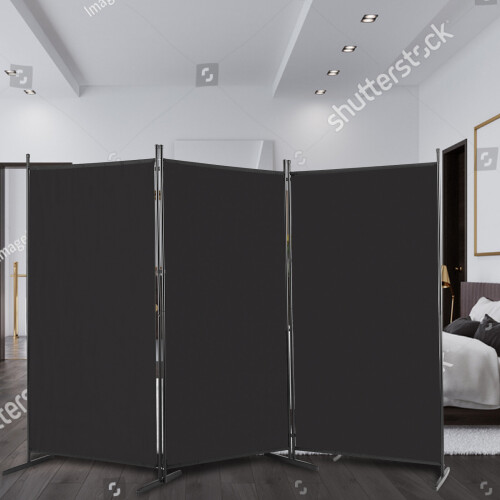 6FT Folding 3 Panels Room Divider Freestanding Wall Privacy Screen Protector 1
