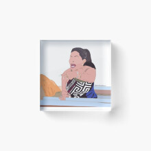 Acrylic Block Jen Shah Salt Lake City Housewives Cube Art Prints Gifts 6 x 6 inch