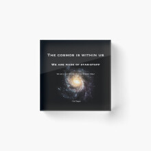 Acrylic Block Carl Sagan Quote Cube Art Prints Gifts 6 x 6 inch